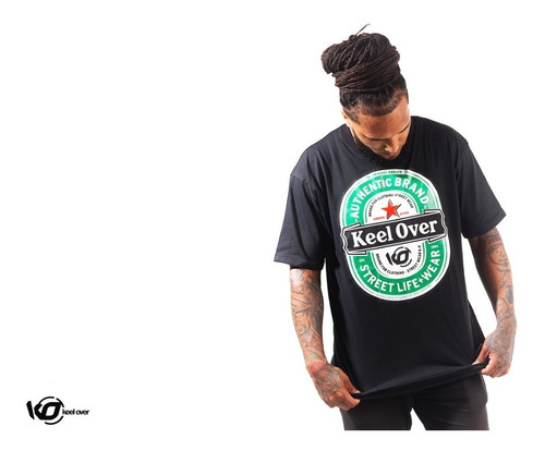 Remera Hombre Manga Corta Keel Over Beer