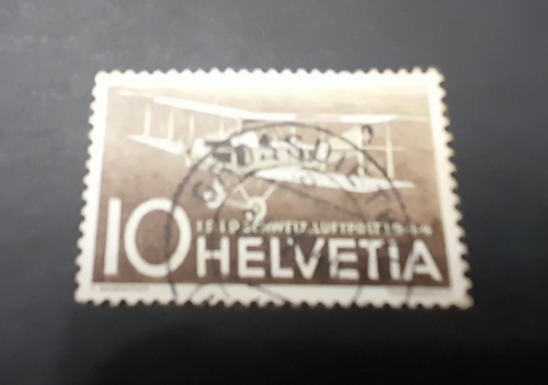 Sello Postal - Suiza - 1945 - 25 Th Anniversary - Airmail