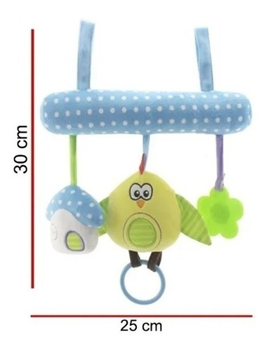 Imagen 2 de 5 de Barral Tira P/coche Y Cuna Peluche Pollito Phi Phi Toys 8677