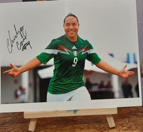 Charlyn Corral Foto Autografiada. Selección Mexicana.