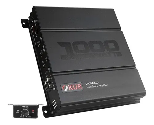 comprar Amplificador Okur Oa1000.1d Clase D 1000w 2 Ohms 1 Canal Color Negro