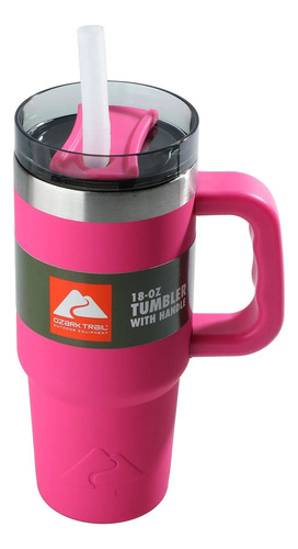 Termo Ozark Trail Tumbler 18oz Con Asa Acero Inoxidable Color Fucsia