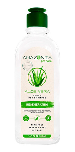 Shampoo Vegano Amazonia Pet Care Aloe Vera 500ml