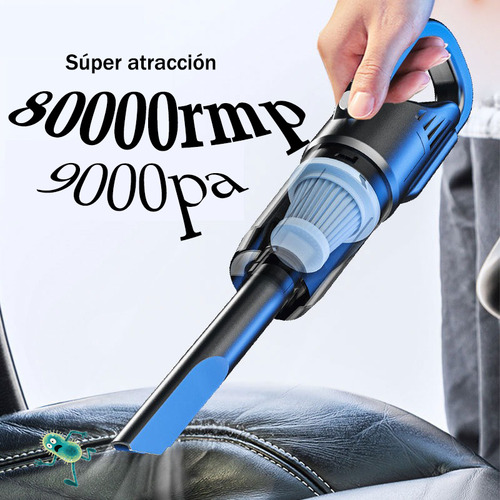 Solteca Aspiradora Portátil Inalámbrico De Mano Para Hogar Auto 8.5kpa Aspiradora Portátil Color Negro Aspiradora De Mano Portátil Inalámbrica Para Hogar Automóvil
