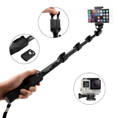 Yunteng Yt-1288 Selfie Monopod Extensible Mano Poste Y Obtur