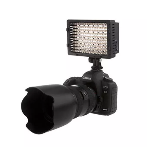 Luz Led 160 Para Fotografia Y Video Para Camaras Canon Nikon Sony Pentax  Panasonic Olympus