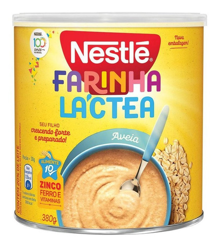 Farinha Láctea Aveia Nestlé Lata 380g