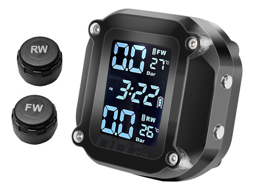 Sensor Tpms Wireless Monitor Pressão Pneus Moto Universal