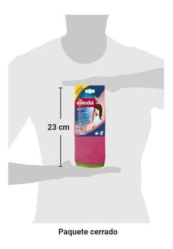 Imagen 4 de 9 de Paño Multiuso Microfibra Extra Absorbentes Colors Vileda X2u