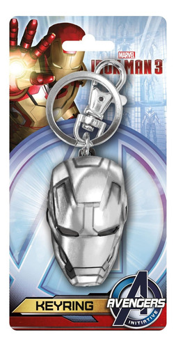 Marvel Iron Man 3 Head Llavero De Peltre