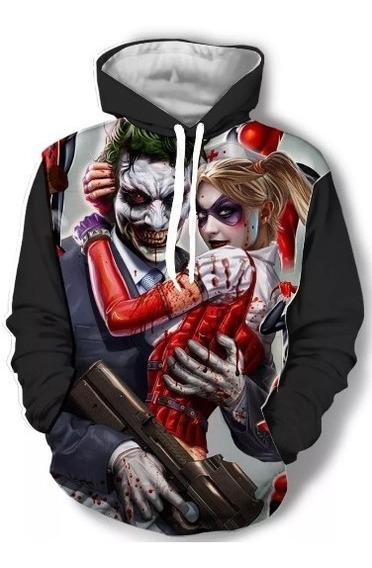 blusa de frio do coringa 3d