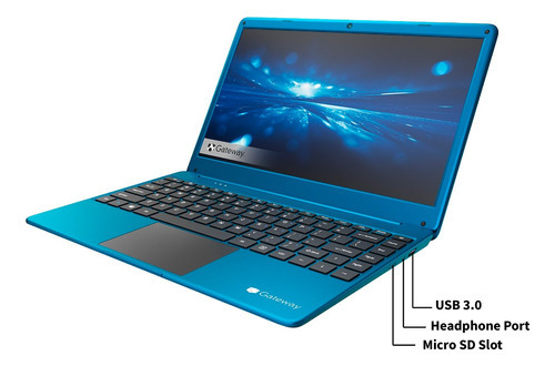 Notebook Gateway 14.1' Fhd Core I3 128gb Ssd 4gb Ram W10 Amv Color Azul