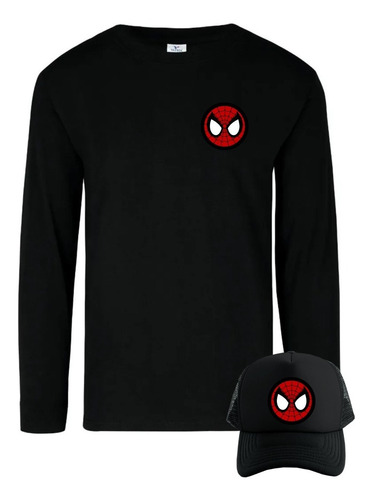 Camiseta Hombre Araña Camibuso Obsequio Gorra Xgtz