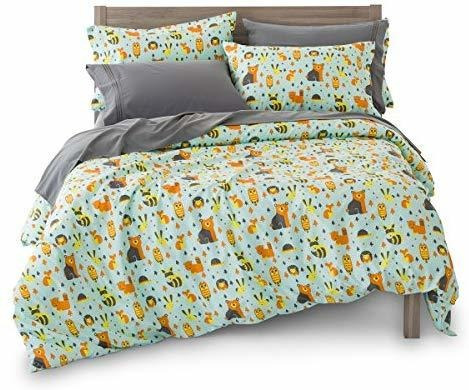 Criaturas Full / Queen Bosques Duvet Cover Set Con 2 Fundas 