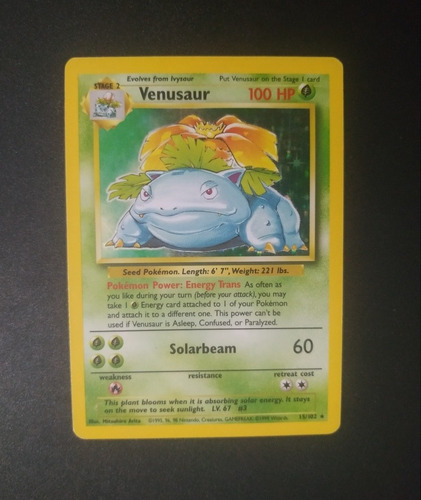 Venusaur Base Set 15/102 - Cartas Pokemon