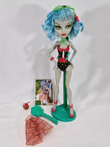 Boneca Ghoulia Yelps Skull Shores Praia Ilha Da Caveira 01 (Usado)