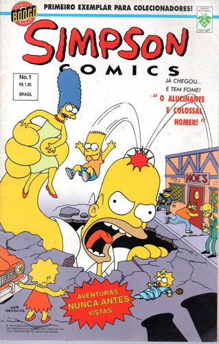 Simpson Comics Nº 01 - Vid 1 - Bonellihq Cx406