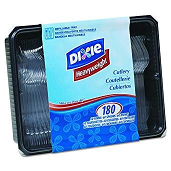 Dixie Peso Pesado De Poliestireno Plástico Tenedores, Cuchil