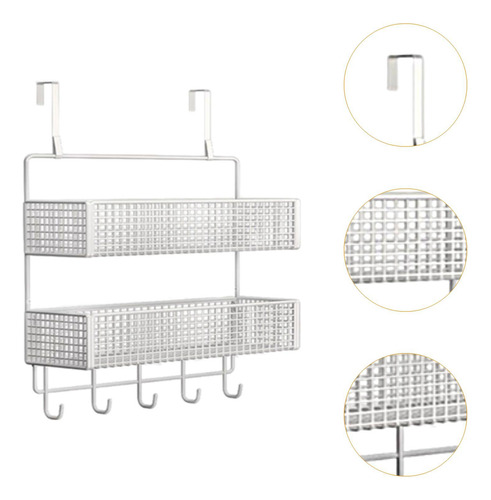 Organizador De Ganchos Para Puerta, Colgador De Puerta Con L