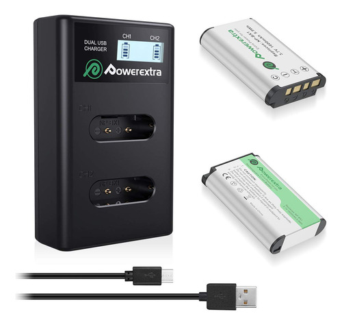 Baterias Np-bx1 2u + Cargador Doble Usb