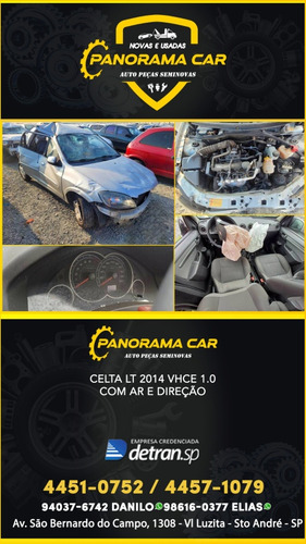Sucata Celta 1.0 Flex Com Ar E Direção Desmonte Panoramacar