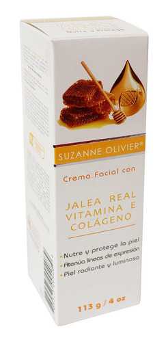 Crema Facial Con Jalea Real Vitamina E Y Colágeno Hidratante