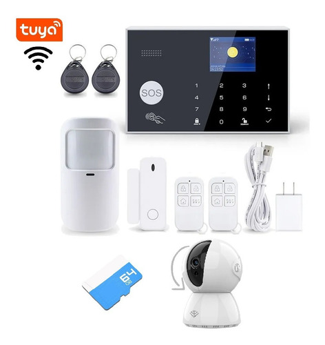 Imagen 1 de 2 de Alarma Inalambrica Gsm Wifi App Tuya 21import