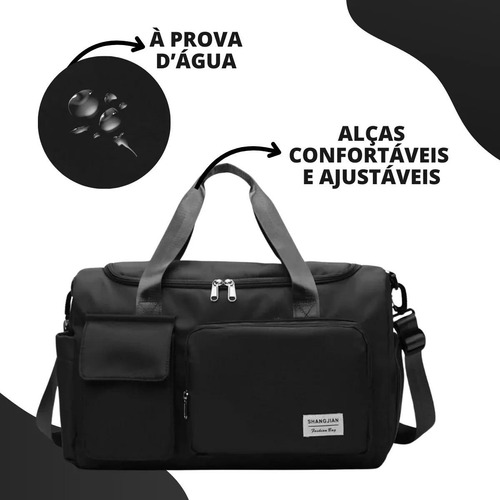 Bolsa Mala Transversal Feminina Academia Treino Blogueira
