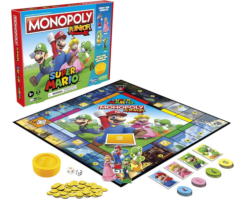 Juego De Mesa Monopoly Junior Edición Super Mario Hasbro