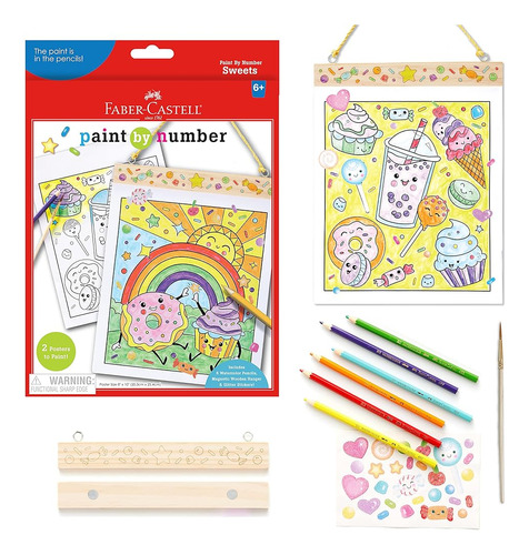 Faber-castell Paint By Number Sweets - Manualidades De Pintu