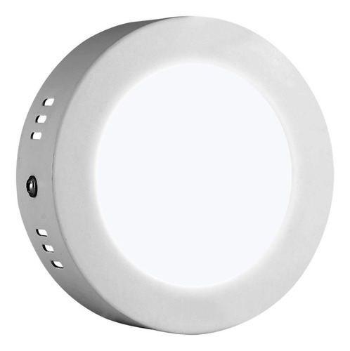 Plafon Led Redondo Aplicar 12w Panel Blanco Pack 5 Premium