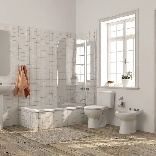 Inodoro Con Mochila Bidet Andina Ferrum Largo Juego Ba o