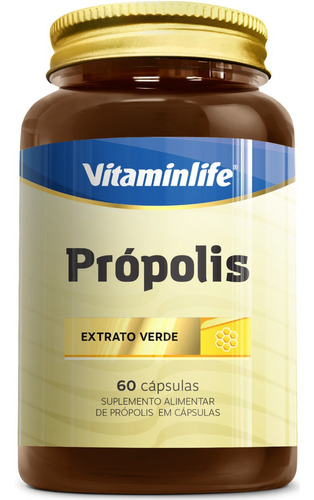 Suplemento Em Cápsulas Vitaminlife Vitaminas Própolis 60 Cap