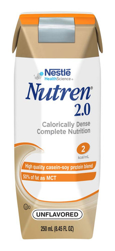 Nutren Nutricin Completa 2.0 Calricamente Densa, Sin Sabor