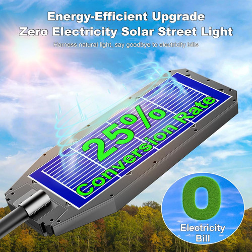 Luz Solar De Calle Ip67 8000w Con Sensor De Movimiento