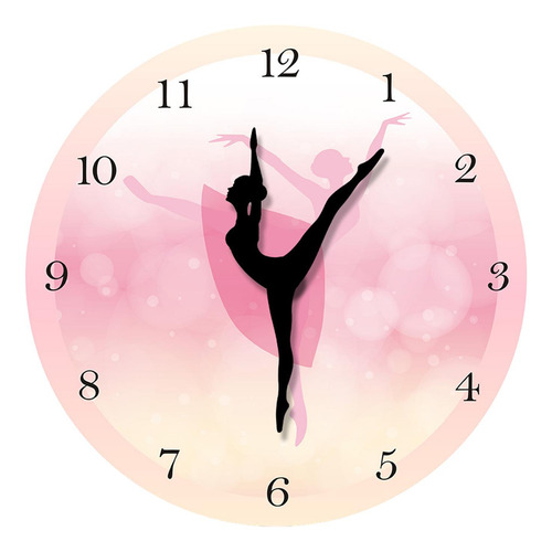 Reloj De Pared De Chica De 12 Pulgadas, Arte De Pared,
