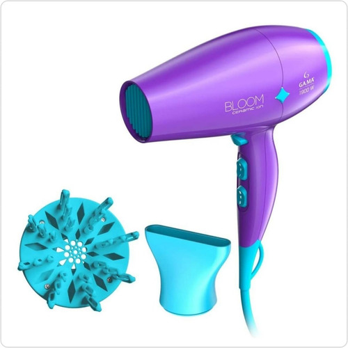 Secador De Pelo Gama Diamond Ceramic Bloom Violeta 2300w 