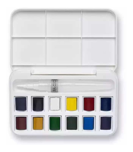 Imagen 2 de 4 de Block 300g + Set Acuarela Con Pincel Depósito De Agua Cotman