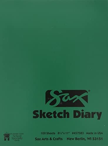 Sax Dibujantes Diary - 8 1/2 X 11 Pulgadas - 100 Hojas Por P