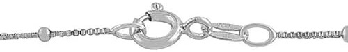 Kooljewelry - Collar De Plata De Ley Saturno (16.0 In, 18.0