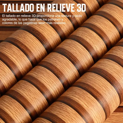 3d Papel Tapiz Vintage Madera Autoadhesivo Cocina Vinil 10m | Envío gratis