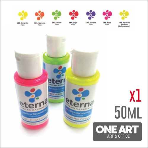 Acrilico Decorativo Fluo Eterna 50ml