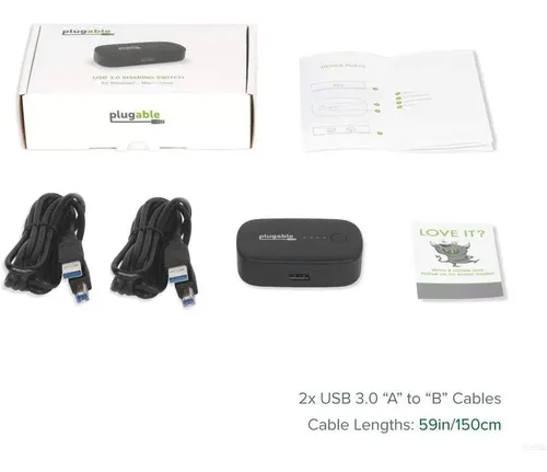 Conmutador Para Compartir Usb 3.0 A A B Para 2 Pc | Pluga...
