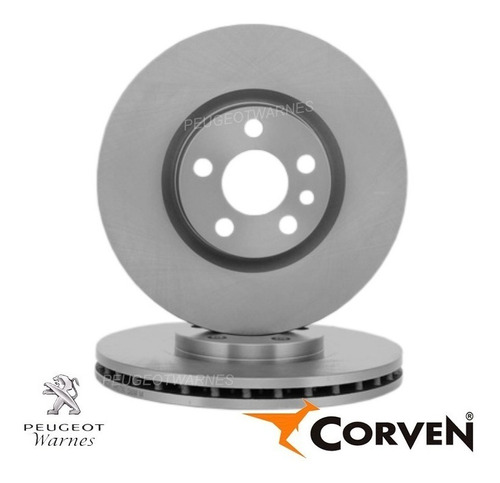 Discos Corven Freno Delanteros Peugeot Expert 2.0 Hdi 04-08