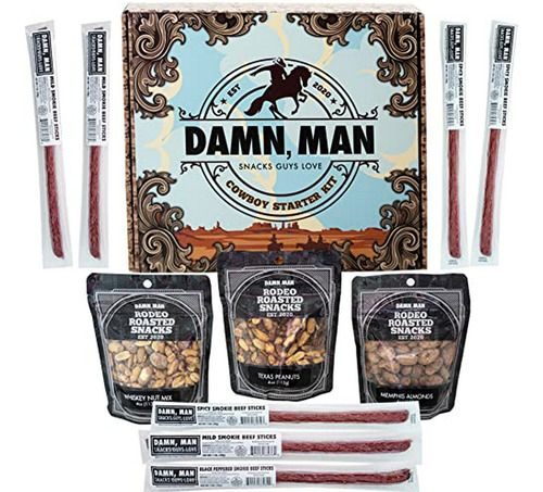 Cesta Regalo Carnes Secas & Nueces Cowboy - Sabrosas Carnes 