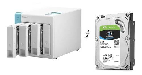 Imagen 1 de 5 de Almacenamiento Nas Storage Qnap Ts-431k+ 4 Hdd 2tb Raid Giga