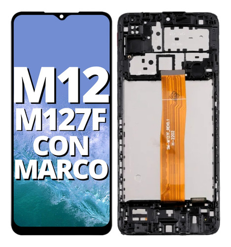 Modulo Pantalla Oled Para Samsung M12 M127f Display Marco