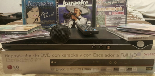 Karaoke Box C/ 2 Micrófonos 1800 Music Hdmi Full Hd (Usado)