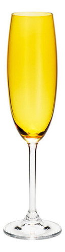 Conjunto 6 Taças Cristal Para Champagne Gastro Topázio 220ml