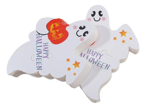 Tarjeta De Piruleta De Halloween De 50 Piezas